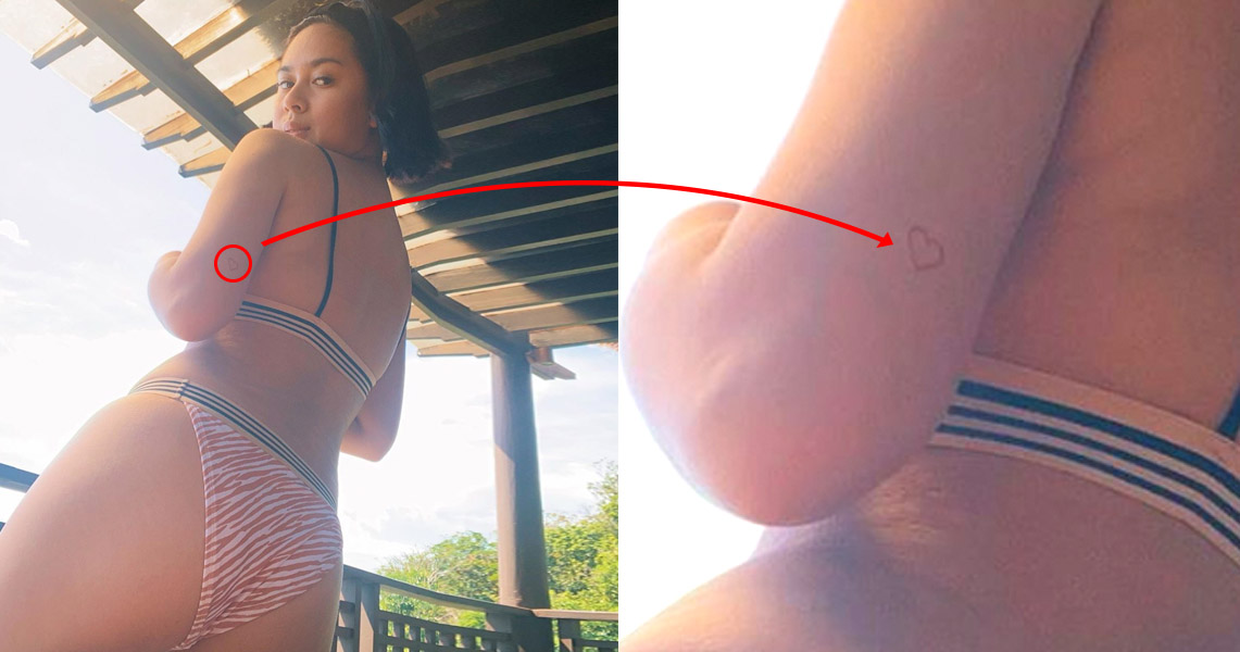 You Might Be Looking Elsewhere, But Yen Santos Has A Tiny Heart Tattoo On Her Arm