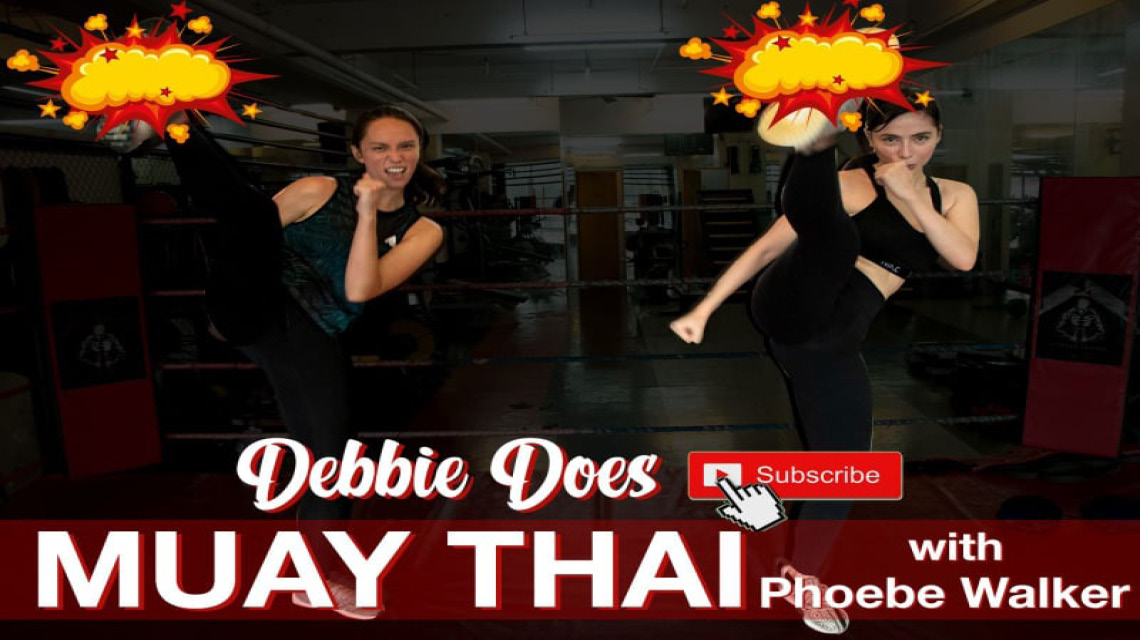 A Sweaty Debbie Garcia + Phoebe Walker Doing Muay Thai Is 100% Hotness!